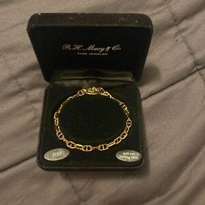 sterling silver gold dipped bracelet